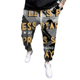 MEN'S PRINTED ELASTICATED SWEATPANTS 31742764YM