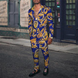 Men's Retro Print Suit 03114812YM