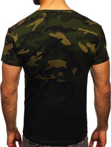 Men's Camouflage Round Neck Short Sleeve T-Shirt 21832744YM