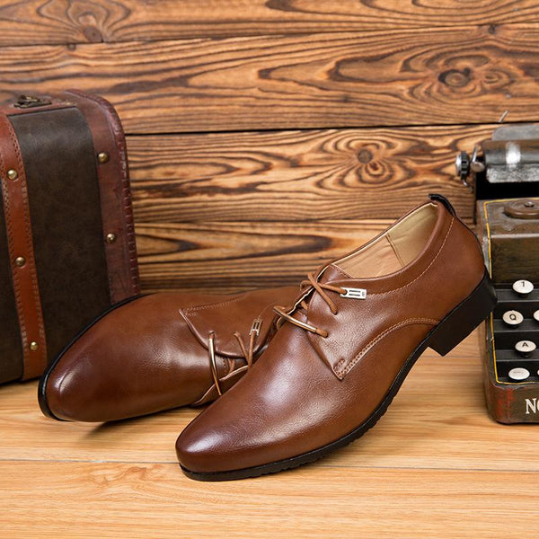 Men's Lace-up Casual Business Leather Shoes 24826944L