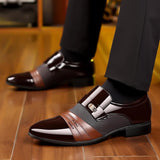 Men's Fashion Patchwork Leather Shoes 76882771L