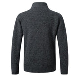 Men's Autumn Winter Fleece Knitted Coat 56143787YM