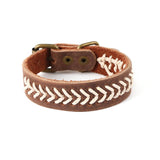 Men's Vintage Braided Cowhide Bracelet 71152560YM