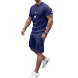 Men's Solid Color Sports and Leisure Suit 60109192YM