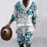 MEN'S KNITTED PRINTED CASUAL SUIT 20268798YM