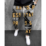 MEN'S PRINTED ELASTICATED SWEATPANTS 31742764YM