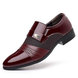 Men's Fashion Patchwork Leather Shoes 76882771L