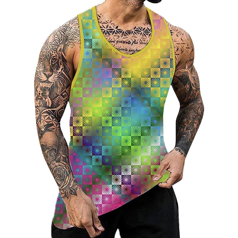 Men's Cyberpunk Muscle Casual Fit Tank 93903209YY