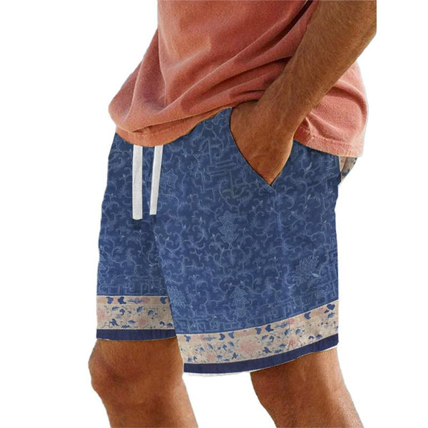 Men's Beach Print Breathable Shorts 83363346YM
