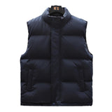 Men's Stand Collar Thickened Vest 89992781YM