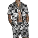 Men's Old-Money Hawaiian Short Sleeve Shirt Set 57777347YY