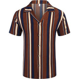 Men's Short Sleeve Striped Shirt 83803506YM