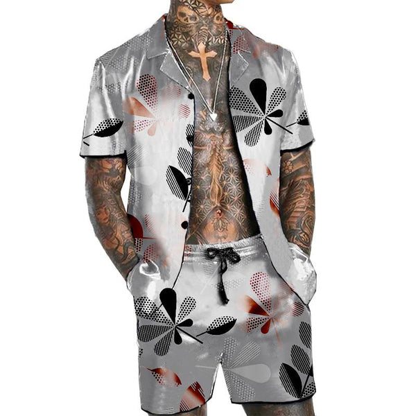 MEN'S SHORT SLEEVE SHIRT BEACH SUIT 71938145YM