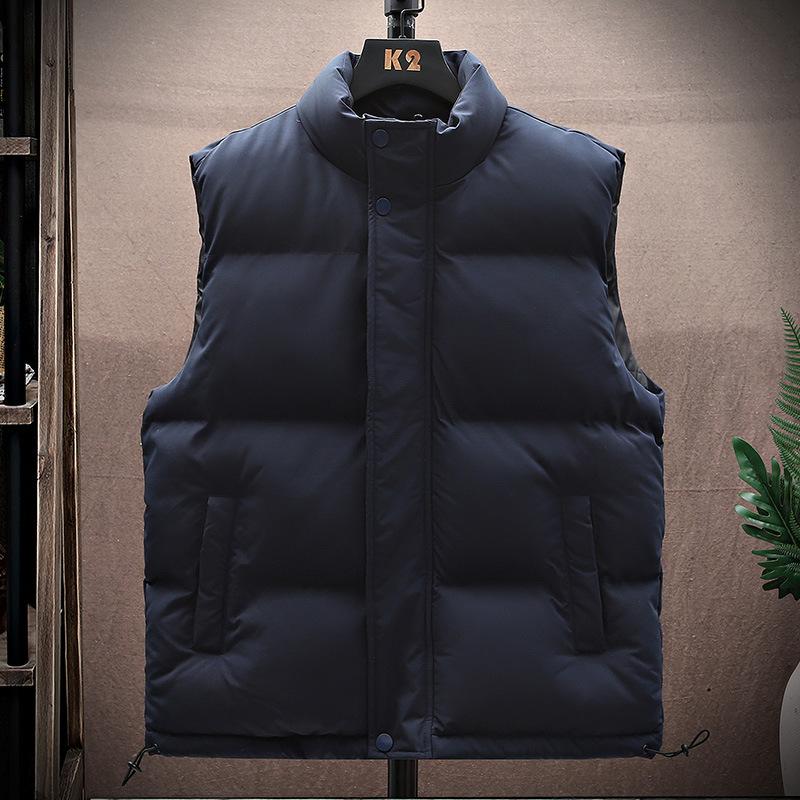 Men's Stand Collar Thickened Vest 89992781YM