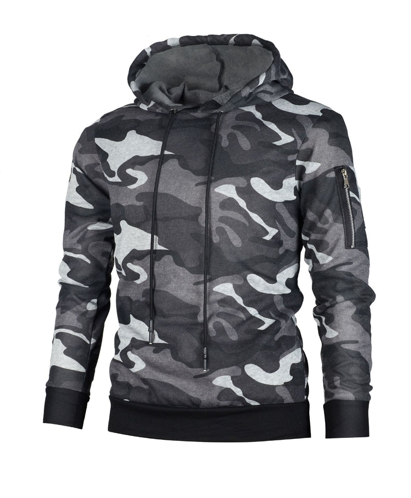 Men's Camouflage Hooded Fleece Sweatshirt 51702692YM