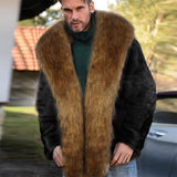 Men's Faux Fur Plush Coat 81360463YM