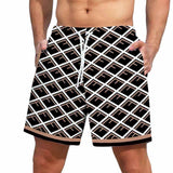 Men's Retro Monogram Printed Beach Shorts 01584477YY