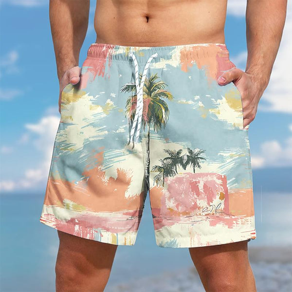 Men's Summer Hawaii Printed Beach Shorts 31010226YY