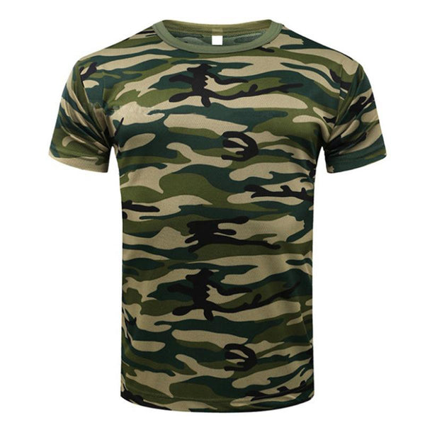 Men's Crew Neck Camouflage Short Sleeve T-Shirt 68297644YM