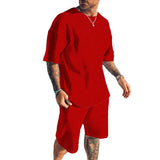 Men's Solid Color Beach Suit 52801026YM