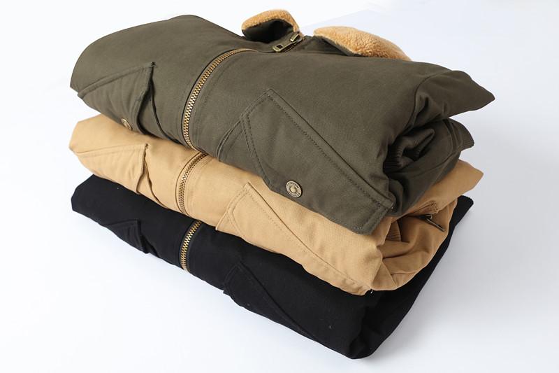 Men's Casual Fleece Cargo Jacket 24386047YM