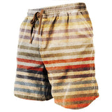 Men's Color Patchwork Casual Hawaii Beach Shorts 50874394YY