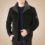 Men's Corduroy Plus Fleece Jacket 92704409YM
