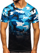 Men's Camouflage Round Neck Short Sleeve T-Shirt 21832744YM