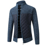 Men's Autumn Winter Fleece Knitted Coat 56143787YM