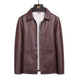 Men's Business Casual Leather Jacket 36680373YM