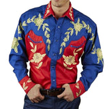 Men's Western Style Long Sleeve Shirt 95382937YM