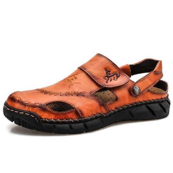 Men's Genuine Leather Beach Sandals 04478837YM