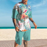 Men's Marine Animal Shorts Short-Sleeved T-Shirt Casual Sets 04569975YY