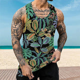 Men's Hawaii Printed Casual Vest 68816277YY