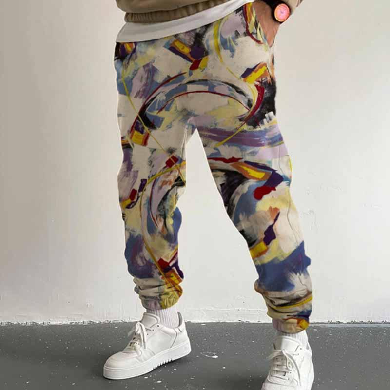 Men's Casual Printed Sweatpants 95068735YY