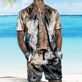 Men's Hawaiian Vacation Two Piece Set 78654287YM