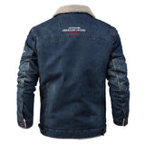 Men's Thickened Loose Lapel Denim Jacket 46284924L