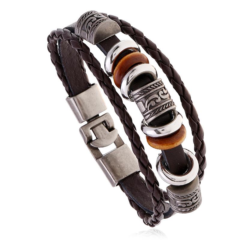 Men's Multi-layered Leather Bracelet 5399221YM