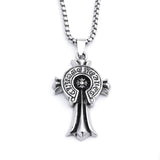 Men's Stainless Steel Cross Necklace 07332976YM