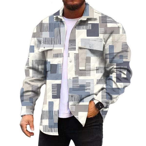 Men's Fashionable Casual Corduroy Jacket 10246141YM