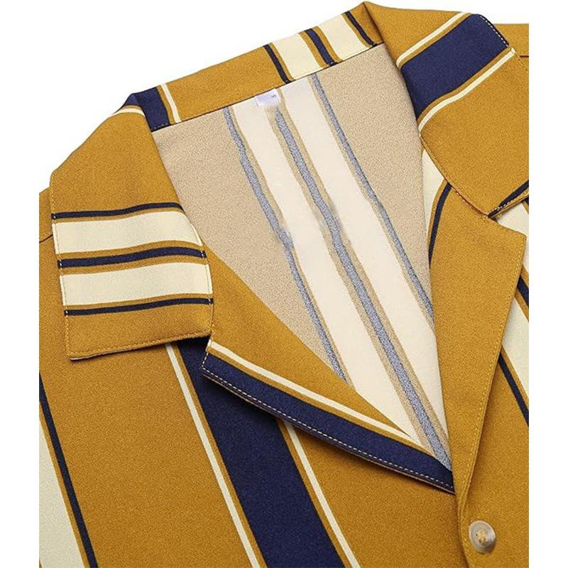 Men's Short Sleeve Striped Shirt 83803506YM