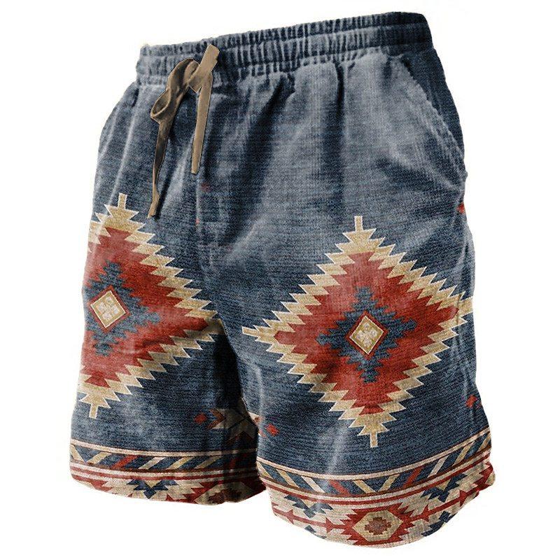 Men's Tribal Totem Casual Hawaii Beach Shorts 35794716YY