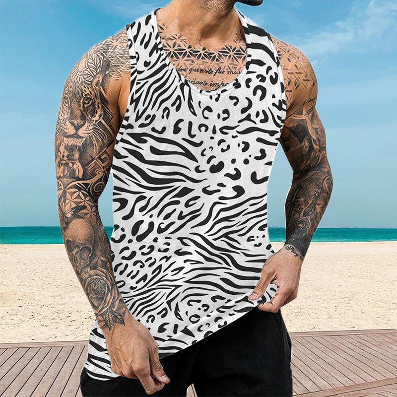 Men's Hawaii Printed Casual Vest 68816277YY