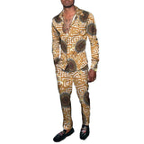 Men's Retro Print Suit 03114812YM