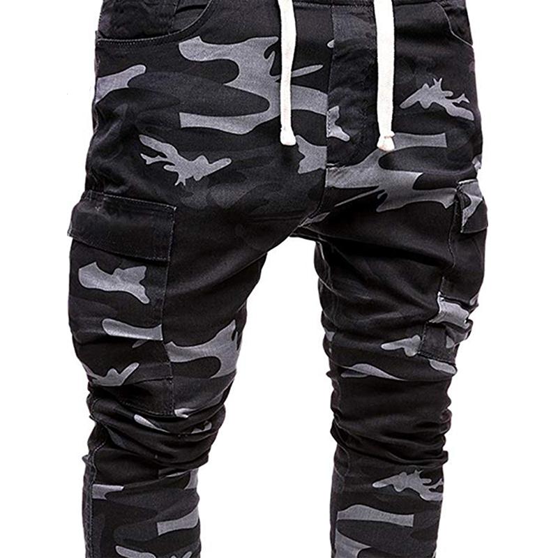 Men's Camouflage Lace Casual Sports Cargo Pants 07351394L