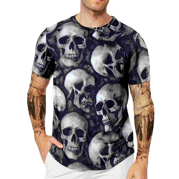 Men's Printed Casual Short-sleeved T-shirt 93089661YM