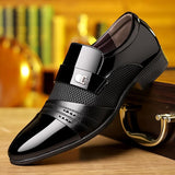 Men's Fashion Patchwork Leather Shoes 76882771L