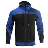 Men's Contrasting Color Hoodie Two-piece Casual Sportswear Set 15432228L