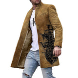 Men's Woolen Mid-length Casual Coat 29852177YM