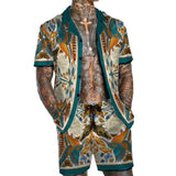 Men's Vintage Hawaiian Short Sleeve Shirt Set 27419007YM